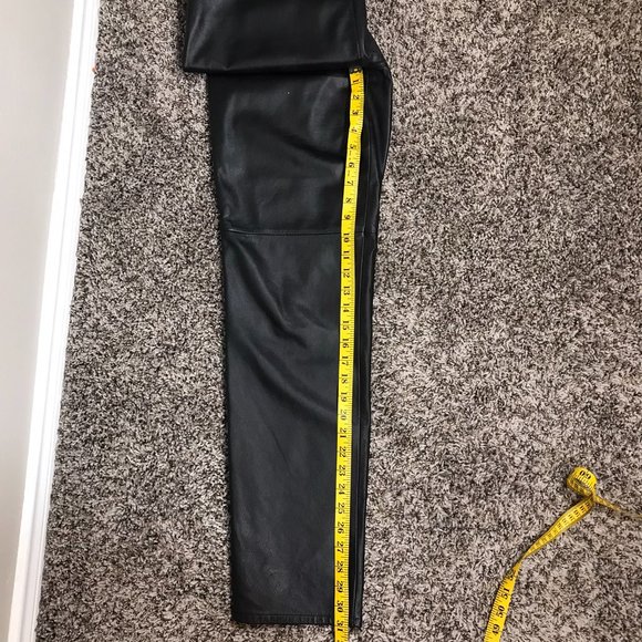 Vintage Jones New York Sport Black 100% Genuine Leather Pants - Picture 12 of 13